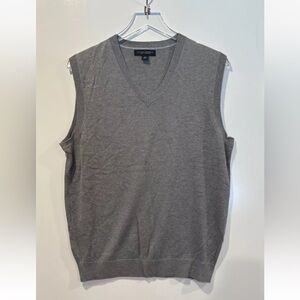 Banana Republic Grey Silk Cashmere V-Neck Sweater Vest Men’s Size Medium‎